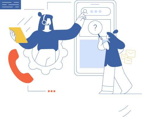 Customer support illustration